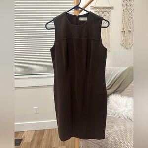 Ann Taylor Women's Dark Brown Midi Dress